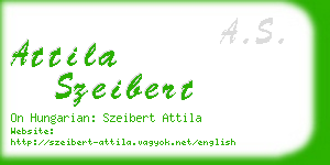 attila szeibert business card